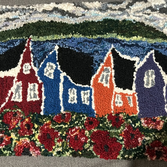 Wool Rug hand hooked - Picture 3 of 4